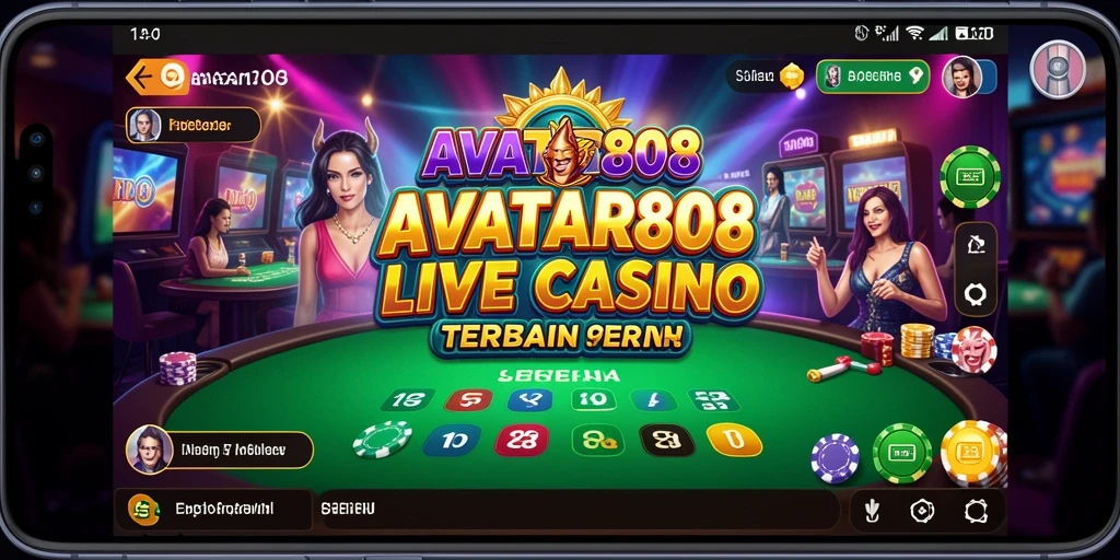 Tampilan gameplay Live Casino yang seru dan menghibur di AVATAR808.