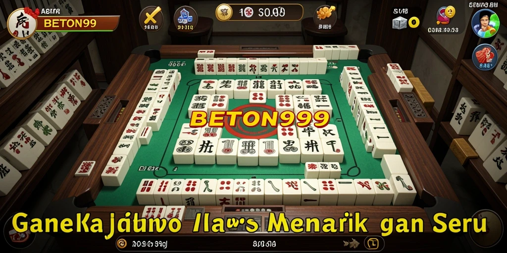 Tampilan gameplay BETON999 dengan elemen Mahjong yang menarik.