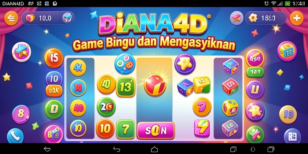 Tampilan menarik dari gameplay Bingo DIANA4D yang menyenangkan.
