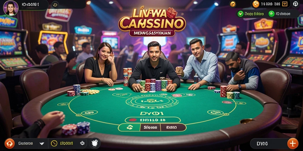Tampilan gameplay yang mengasyikkan di DY01 Live Casino.