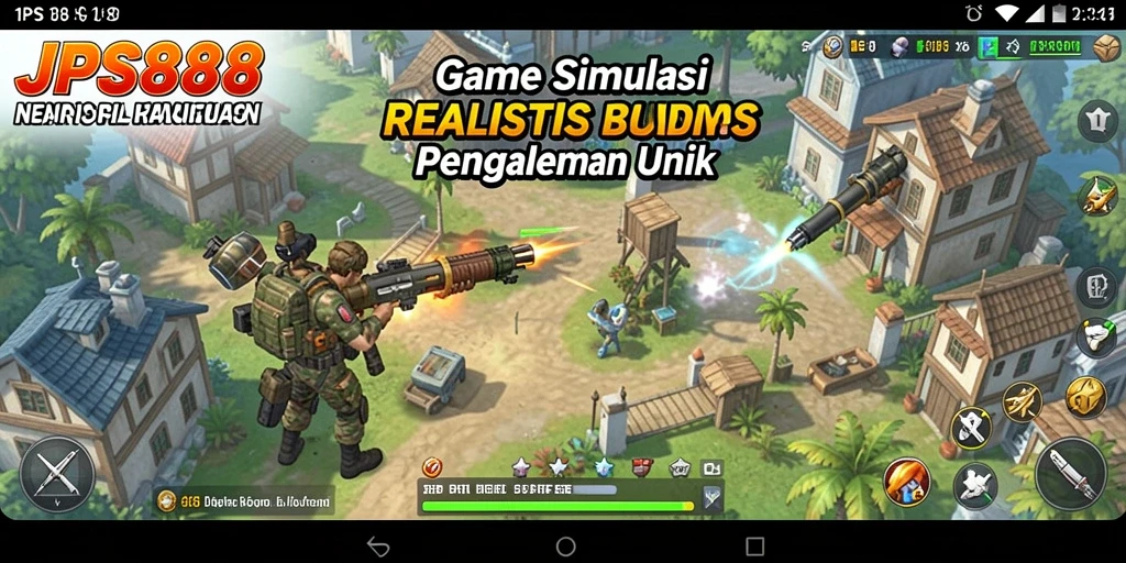 Tampilan gameplay JPS888 yang memukau dalam dunia simulasi.