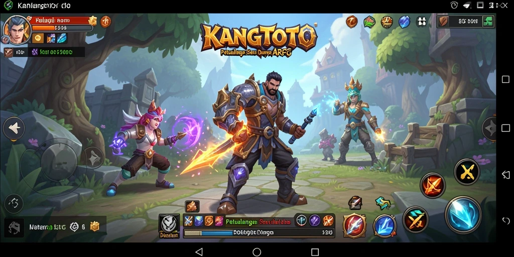 Tampilkan aksi seru gameplay KANGTOTO di dunia fantasi.