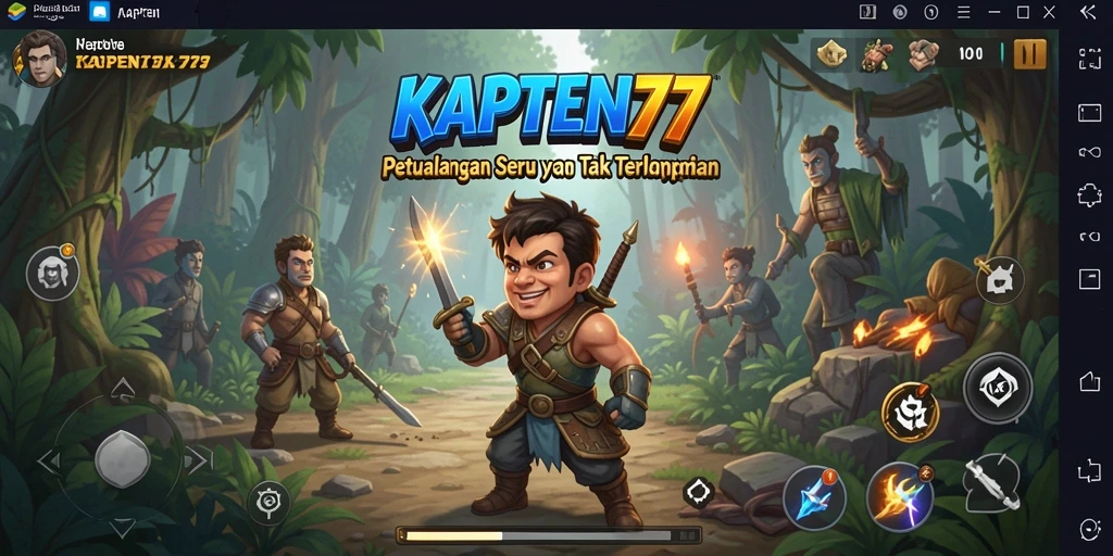Gameplay KAPTEN77 menampilkan petualangan epik yang menegangkan.