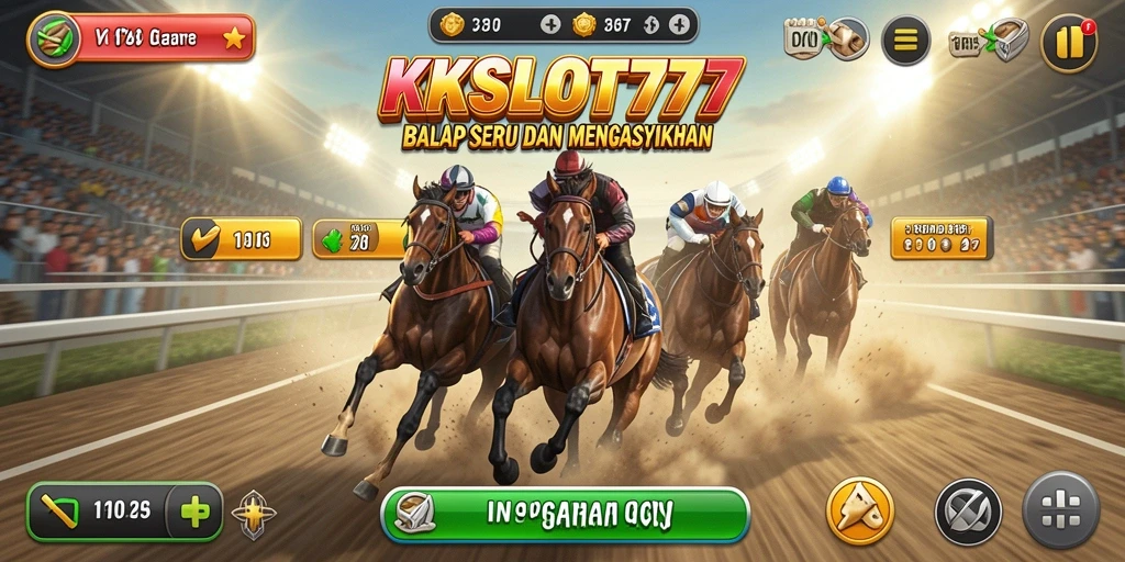 Gameplay menegangkan KKSLOT777 dengan balapan seru.