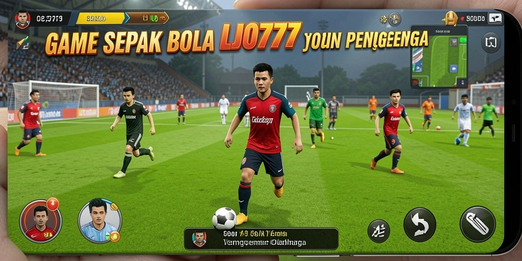 Gameplay menarik LJO777 dengan aksi sepak bola seru.