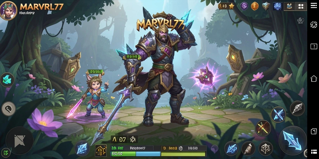 Tampilan menakjubkan dari gameplay ARPG MARVRL77 dengan petualangan seru.