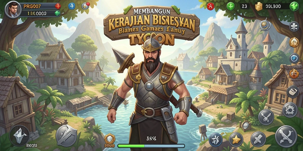 Tampilan permainan Tycoon yang menarik dan interaktif.