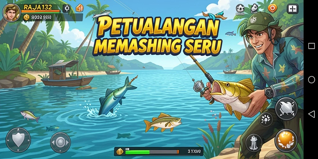 Tangkapan ikan yang beragam dan momen seru dalam gameplay RAJA132.