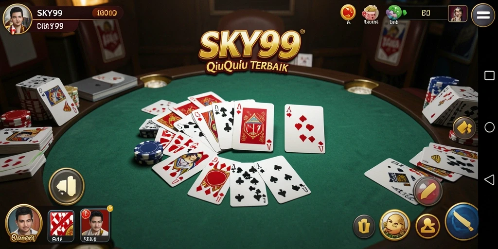 Tampilan gameplay QiuQiu yang seru di SKY99.