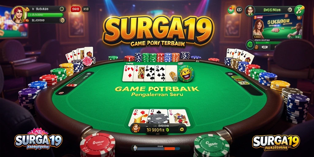 Tampilan gameplay poker yang menarik dan mendebarkan di SURGA19.