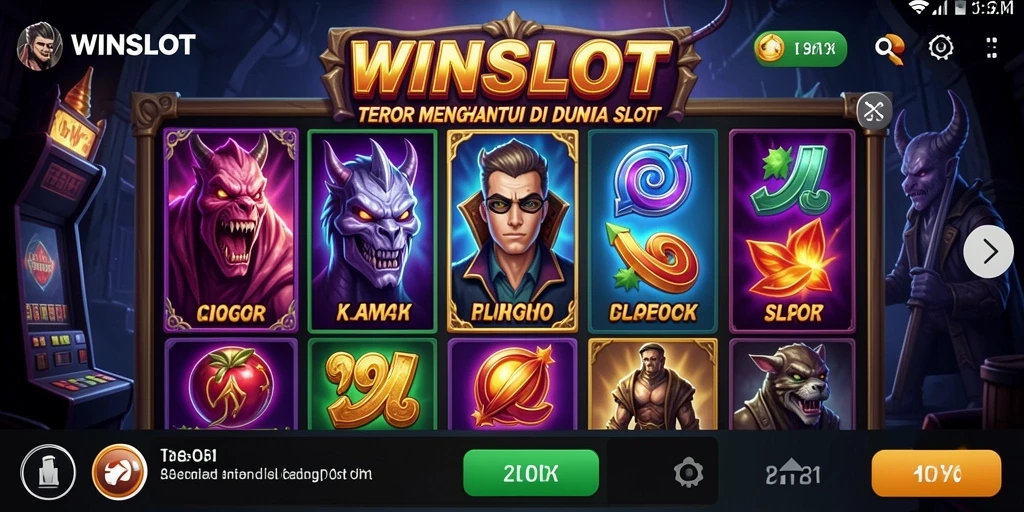 Tampilan gameplay WINSLOT yang menegangkan dan menyeramkan.